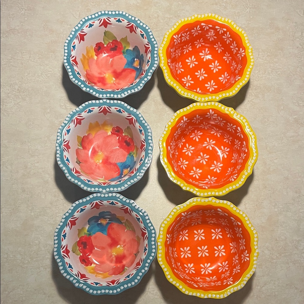 Pioneer Woman Dip Bowls (6)